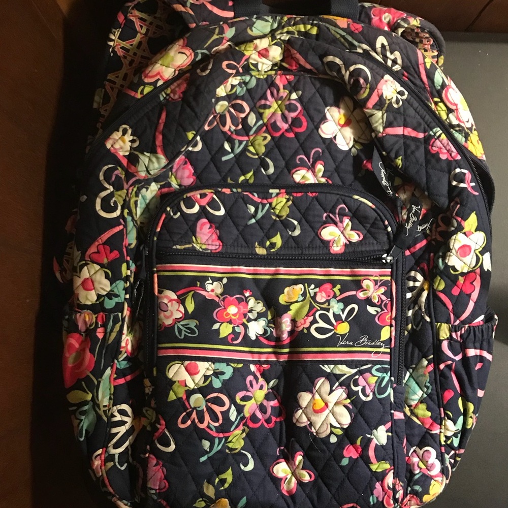 Vera Bradley Large Backpack in Ribbons